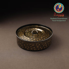 Kashmir enamelware floral handpainted stainless steel