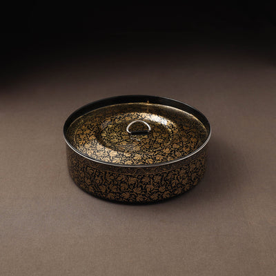 Kashmir enamelware floral handpainted stainless steel