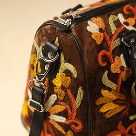 Black Kashmiri Crewel Hand Embroidery Handbag