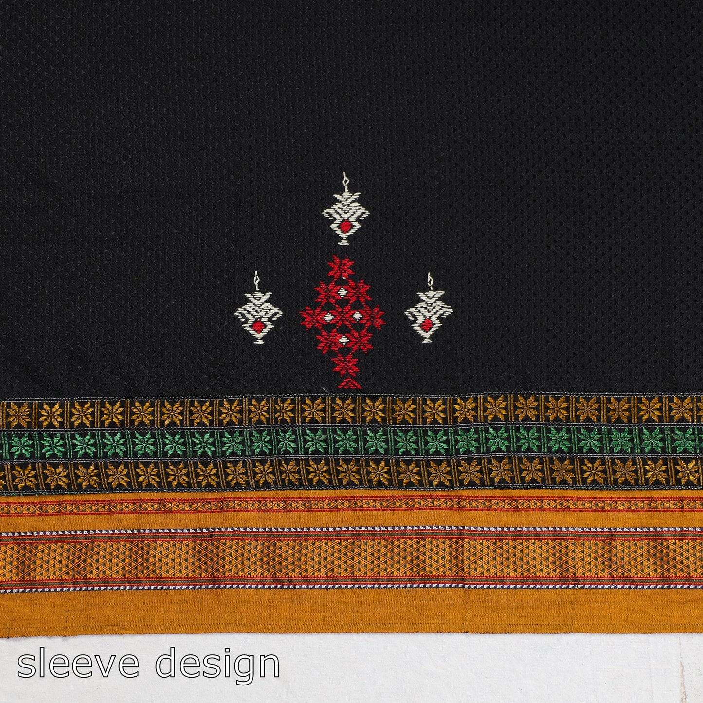 Buy Kasuti Embroidery Unstitched Khun Silk Cotton Blouse Piece 