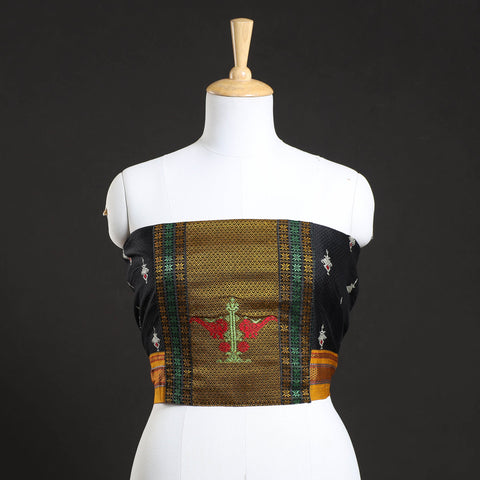 Buy Kasuti Embroidery Unstitched Khun Silk Cotton Blouse Piece 