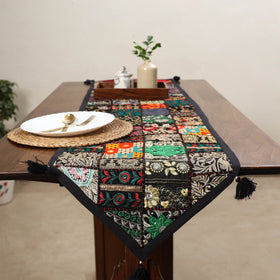Khambadiya patchwork table runner (71 x 16 in) 12