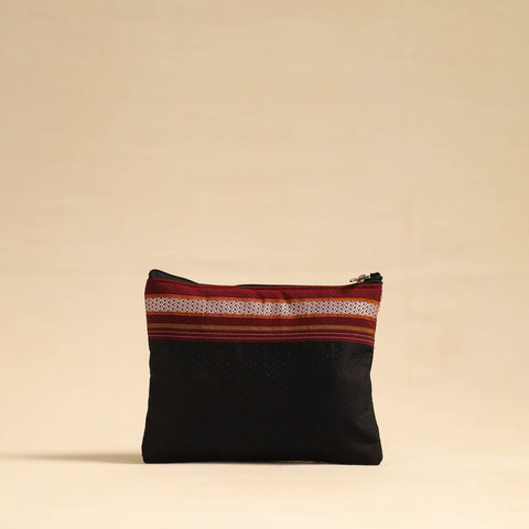  Black Khun Fabric Quilted Cotton Utility Pouch