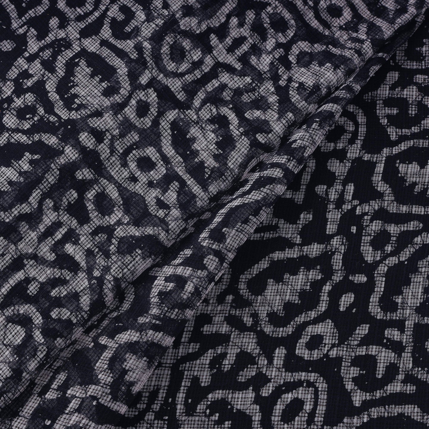 Kota Doria Cotton Hand Block Batik Print Fabric 10