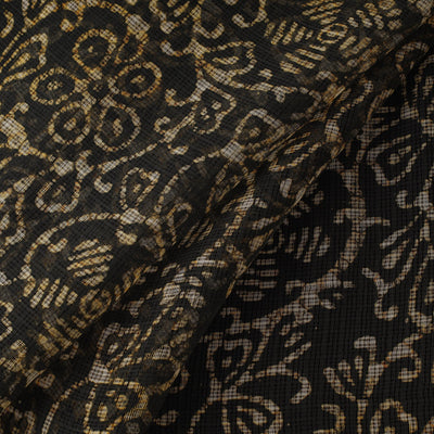 Kota doria cotton hand block batik print fabric 09