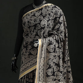 Kota doria cotton printed kalamkari saree 05 - handcrafted