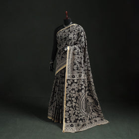 Kota doria cotton printed kalamkari saree 05 - handcrafted