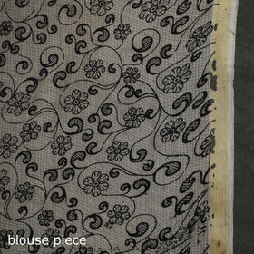 Kota doria cotton printed kalamkari saree 05 - handcrafted