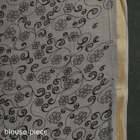 Kota doria cotton printed kalamkari saree 21 - handcrafted