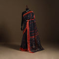 Black - kota doria silk tie-dye shibori saree 05