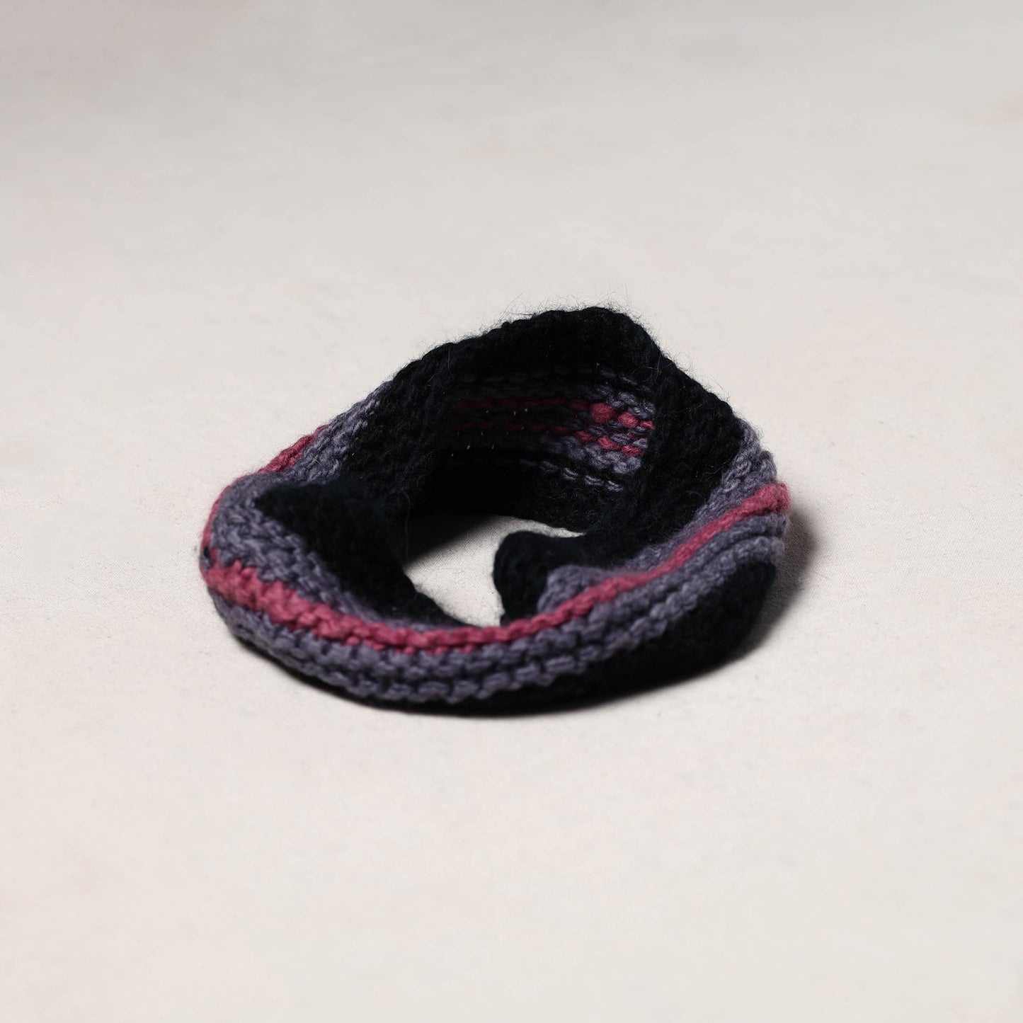 Black - kullu karishma hand knitted merino wool headband 45