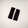 Black - kullu karishma hand knitted merino wool leg warmer