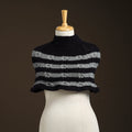 Black - kullu karishma hand knitted merino wool neck warmer