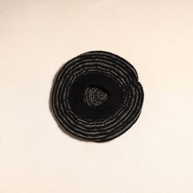 Black - kumaun hand knitted woollen beret cap 45