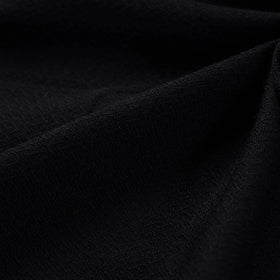  Black Kumaun Handwoven Merino Woollen Fabric 
