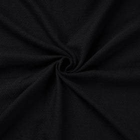  Black Kumaun Handwoven Merino Woollen Fabric 