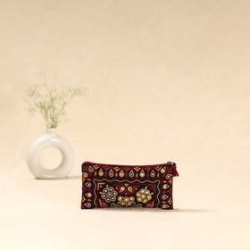Kutch ahir hand embroidered clutch purse 06 - handcrafted