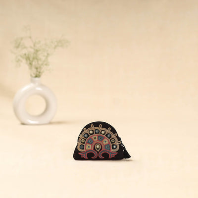 Kutch ahir hand embroidered coin pouch 116 - handcrafted
