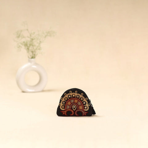 Kutch ahir hand embroidered coin pouch 124 - handcrafted
