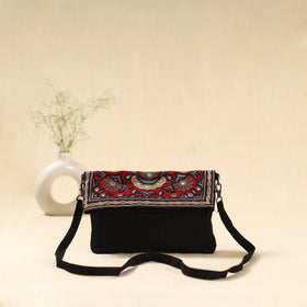 Kutch ahir hand embroidered sling bag 76 - handcrafted