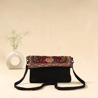 Kutch ahir hand embroidered sling bag 80 - handcrafted