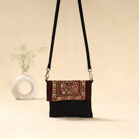 Kutch ahir hand embroidered sling bag 90 - handcrafted