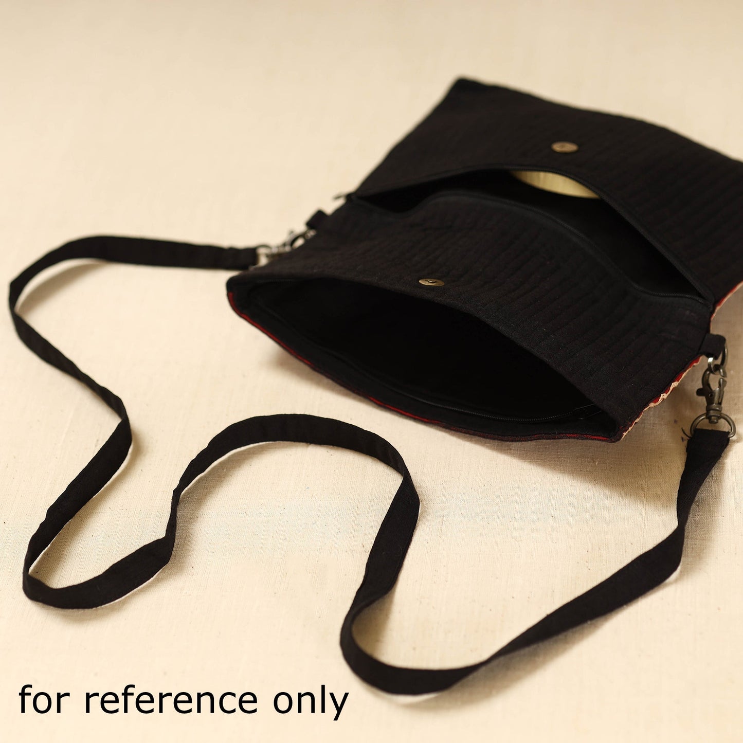 Kutch ahir hand embroidered sling bag 90 - handcrafted