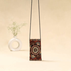 Kutch ahir hand embroidered sling dori mobile pouch 100