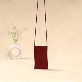 Kutch ahir hand embroidered sling dori mobile pouch 93