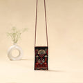 Kutch ahir hand embroidered sling dori mobile pouch 93