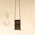 Kutch ahir hand embroidered sling dori mobile pouch 95