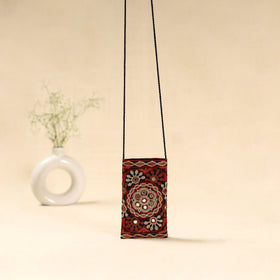 Kutch ahir hand embroidered sling dori mobile pouch 97