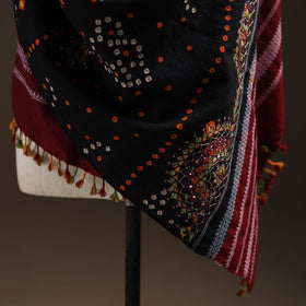 Kutch bandhani handwoven neran hand embroidery merino wool