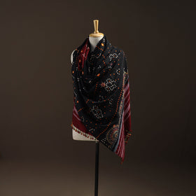 Kutch bandhani handwoven neran hand embroidery merino wool