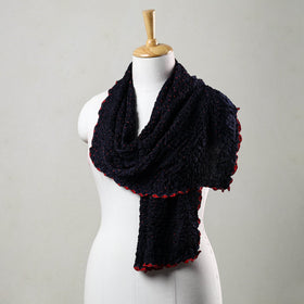 Kutch Bandhani Silk Stole - Tie-Dye Artistry