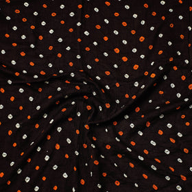  Kutch Bandhani Tie-Dye Satin Cotton Precut Fabric 