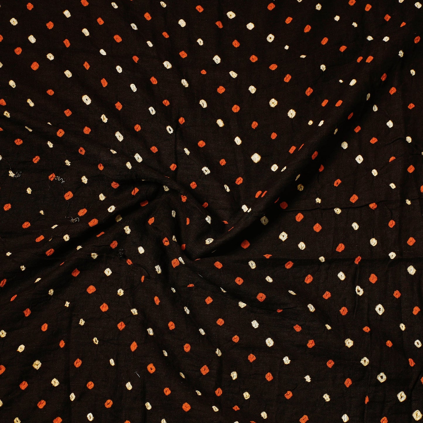  Kutch Bandhani Tie-Dye Satin Cotton Precut Fabric 