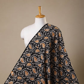Black - kutch batik cotton fabric 01 - handcrafted
