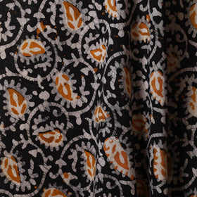 Black - kutch batik cotton fabric 01 - handcrafted