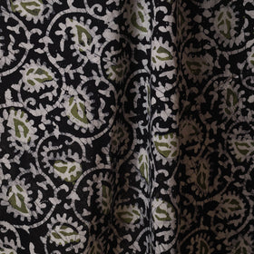 Black - kutch batik cotton fabric 04 - handcrafted