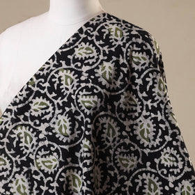 Black - kutch batik cotton fabric 04 - handcrafted