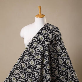 Black - kutch batik cotton fabric 04 - handcrafted