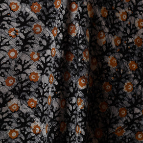 Black - kutch batik cotton fabric 13 - handcrafted