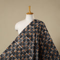 Black - kutch batik cotton fabric 13 - handcrafted