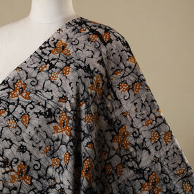 Black - kutch batik cotton fabric 17 - handcrafted