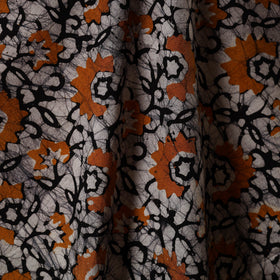 Black - kutch batik cotton fabric 37 - handcrafted