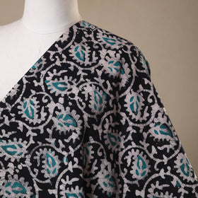 Black - kutch batik cotton fabric 63 - handcrafted