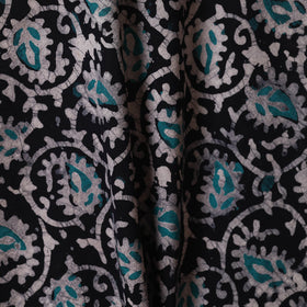 Black - kutch batik cotton fabric 63 - handcrafted