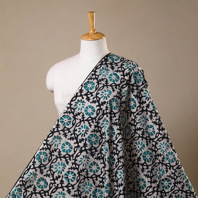 Black - kutch batik cotton fabric 81 - handcrafted