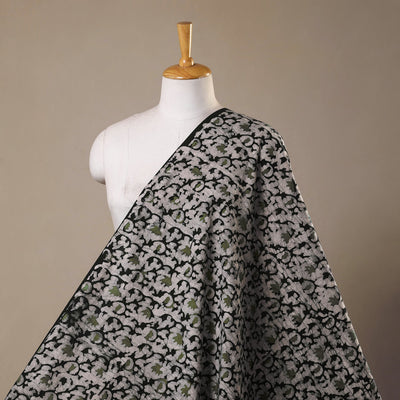 Black - kutch batik cotton fabric 88 - handcrafted